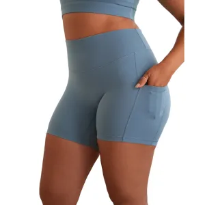 Effortless Pocket Biker Shorts - Morning Mist