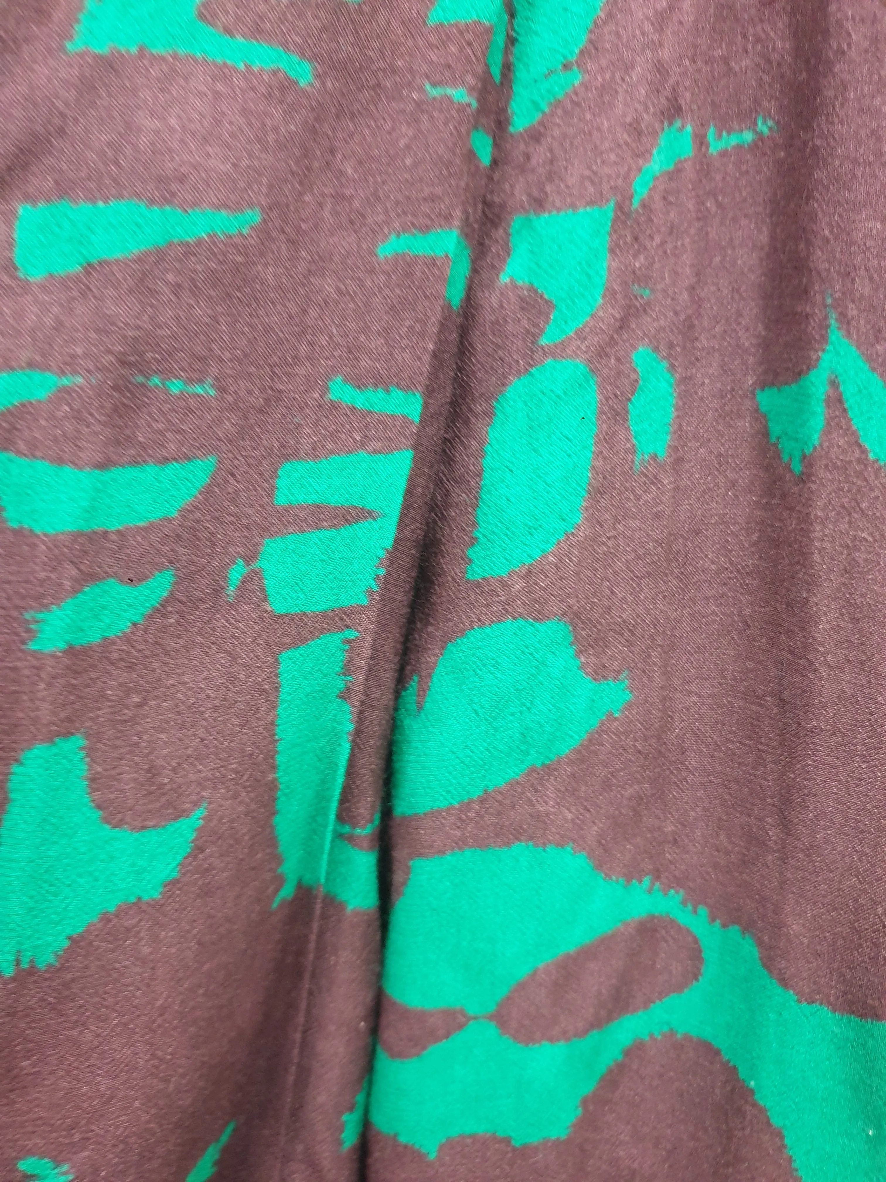 Elk black and green print skirt size 10