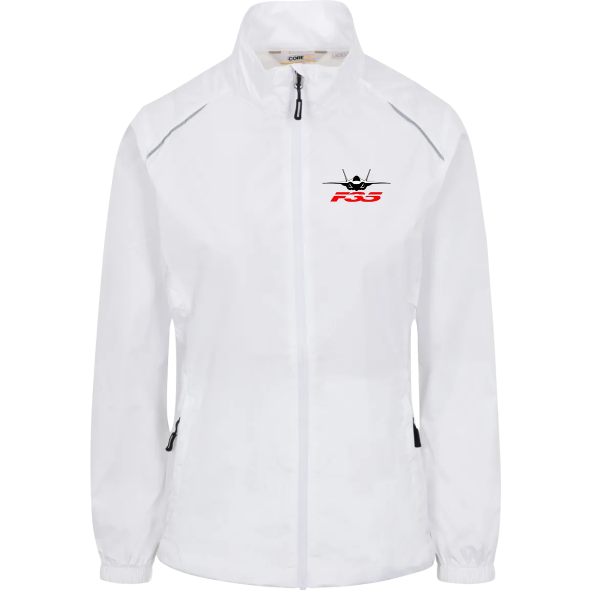 F-35 silhouette transparent 78183 Core 365 Womens Techno Lite Jacket