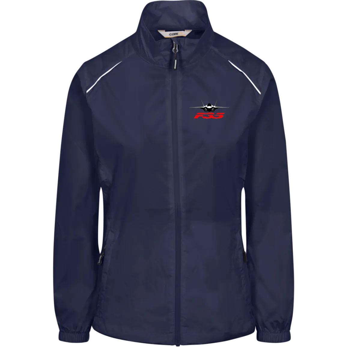 F-35 silhouette transparent 78183 Core 365 Womens Techno Lite Jacket
