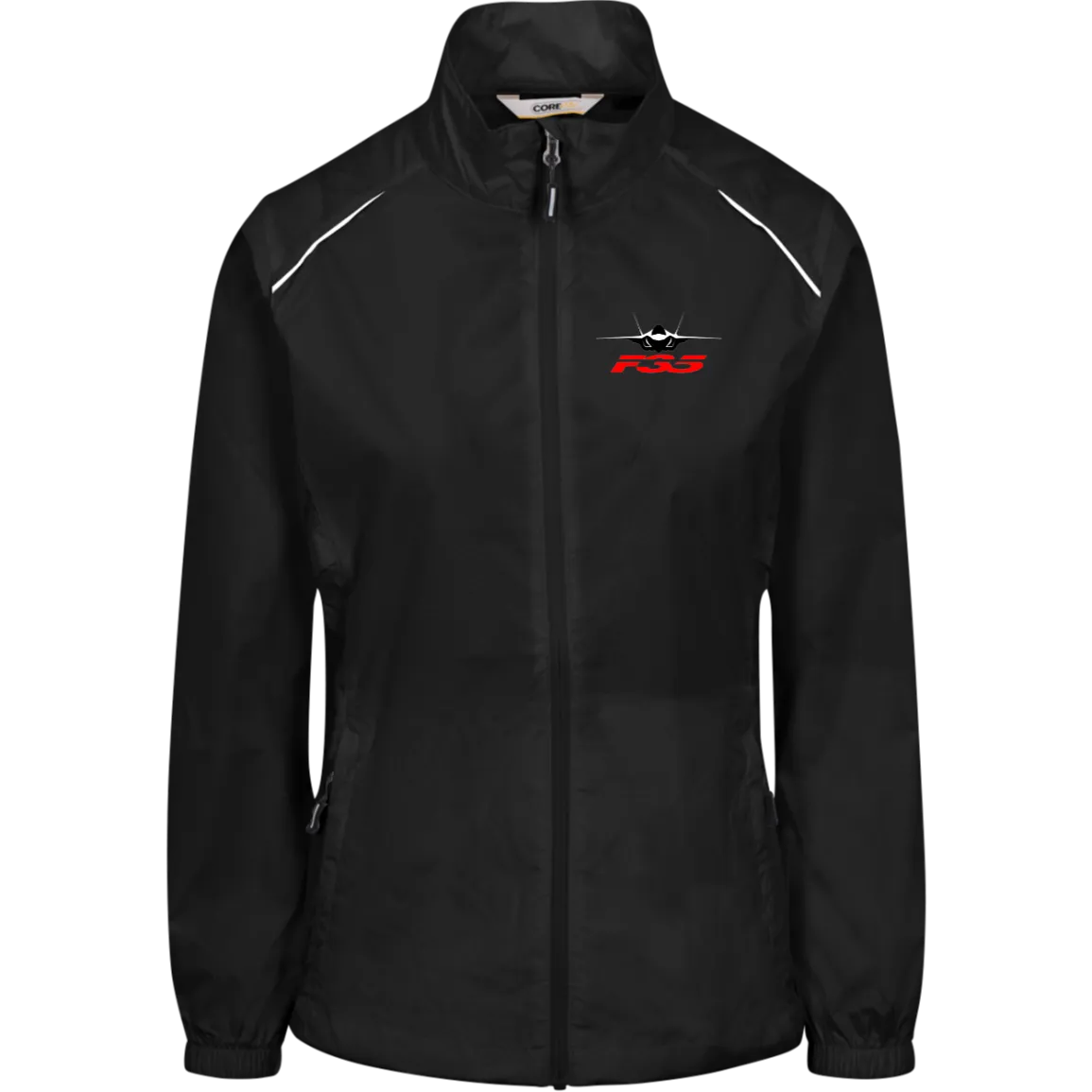 F-35 silhouette transparent 78183 Core 365 Womens Techno Lite Jacket