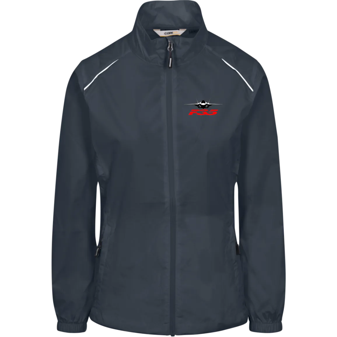 F-35 silhouette transparent 78183 Core 365 Womens Techno Lite Jacket