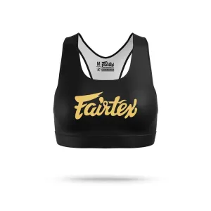 Fairtex Classic Sports Bra - Black/Gold