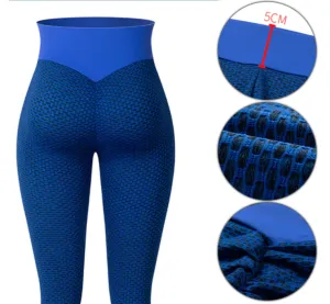 Flattering Fit Leggings - Blue