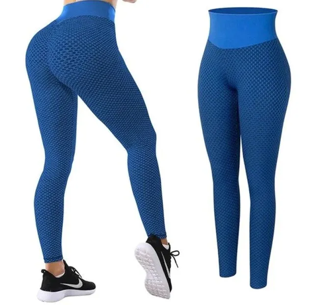 Flattering Fit Leggings - Blue