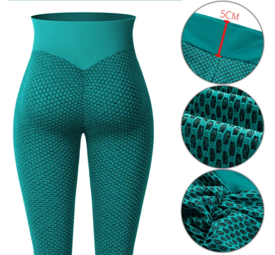 Flattering Fit Leggings - Blue