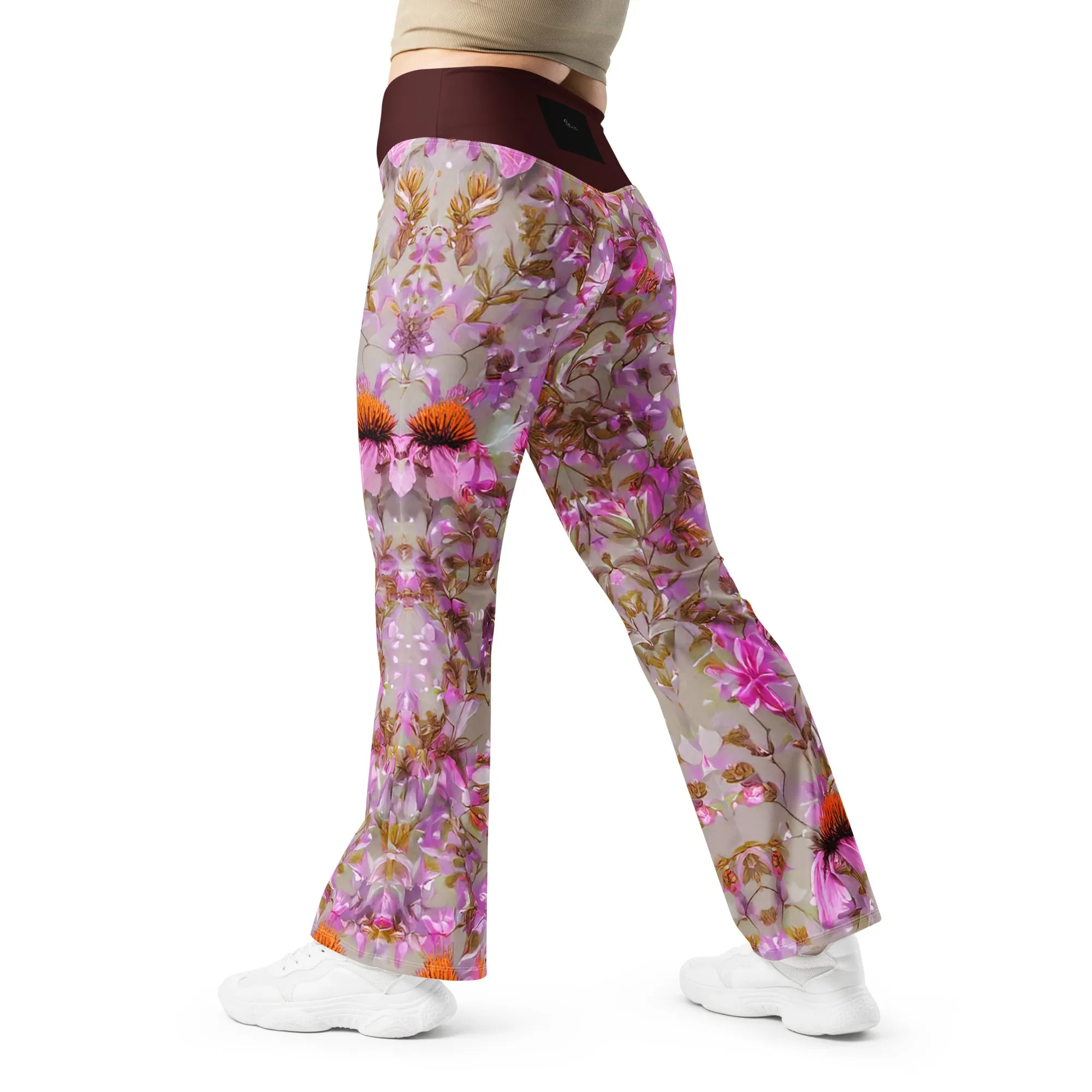 Floral - Flare leggings