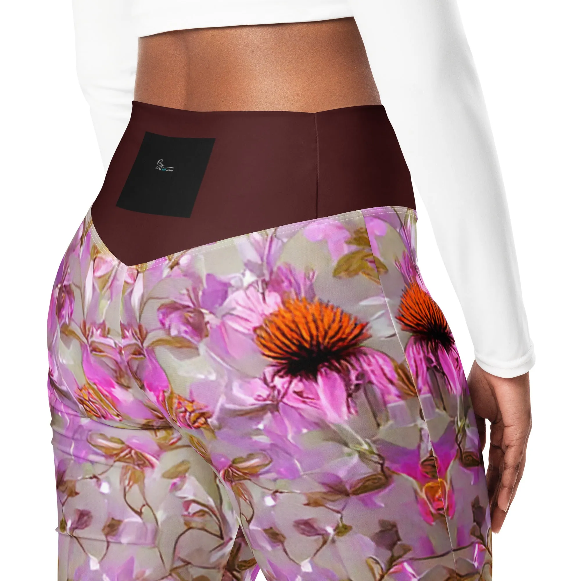 Floral - Flare leggings