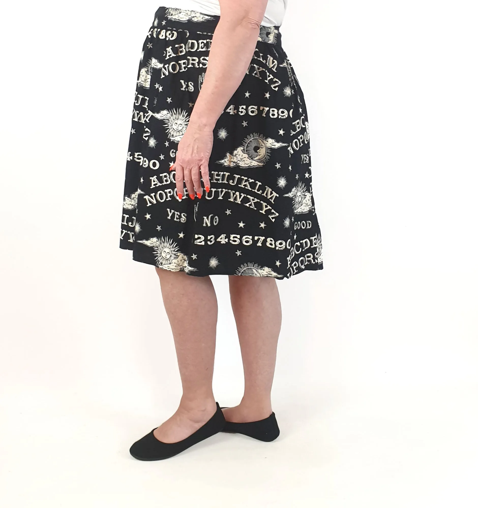Folter black skirt with sun and moon print size 2X
