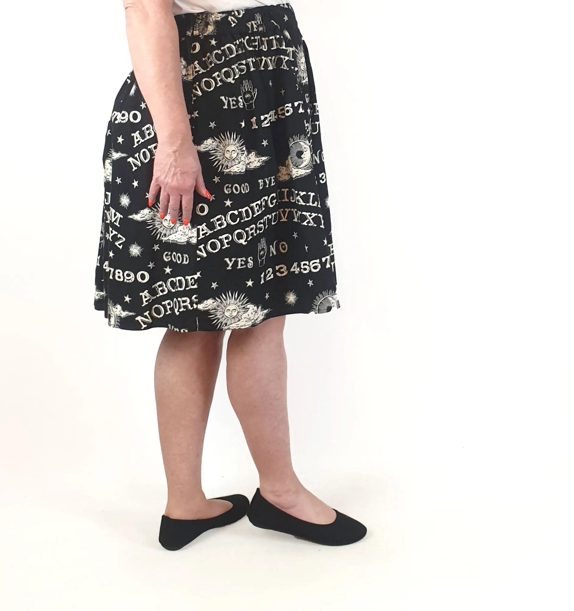 Folter black skirt with sun and moon print size 2X