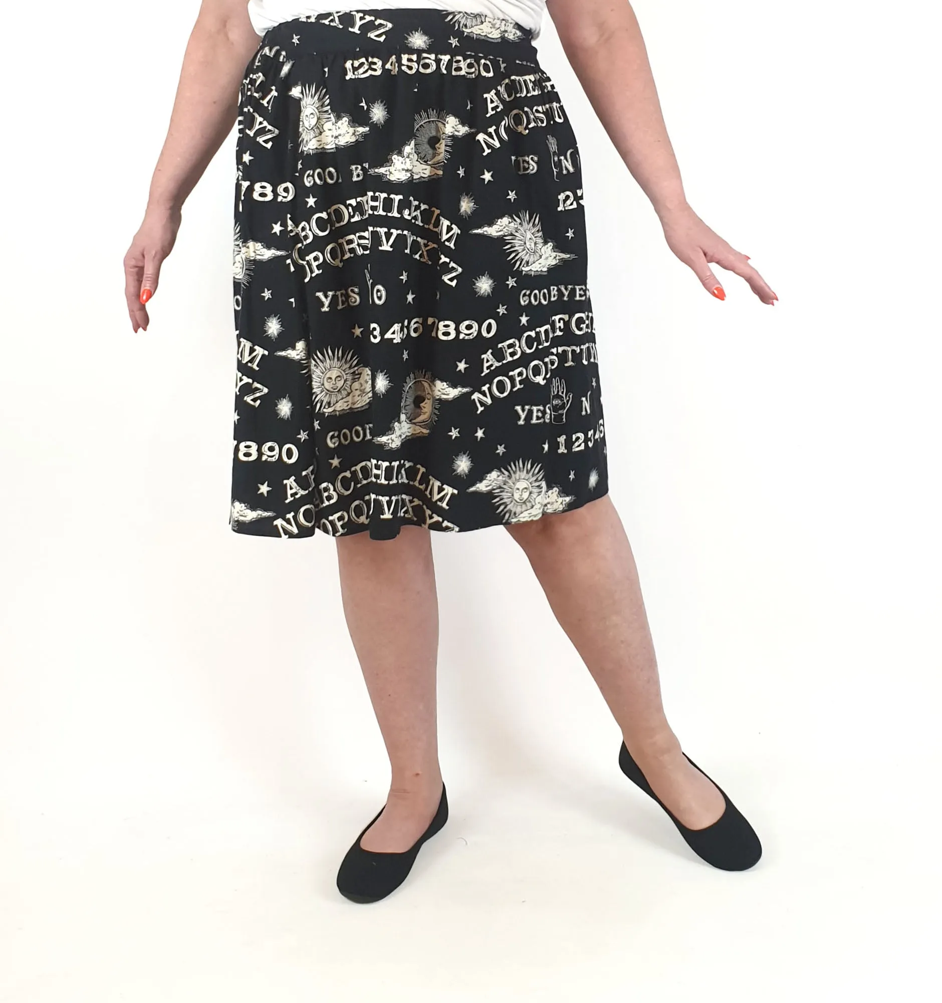 Folter black skirt with sun and moon print size 2X