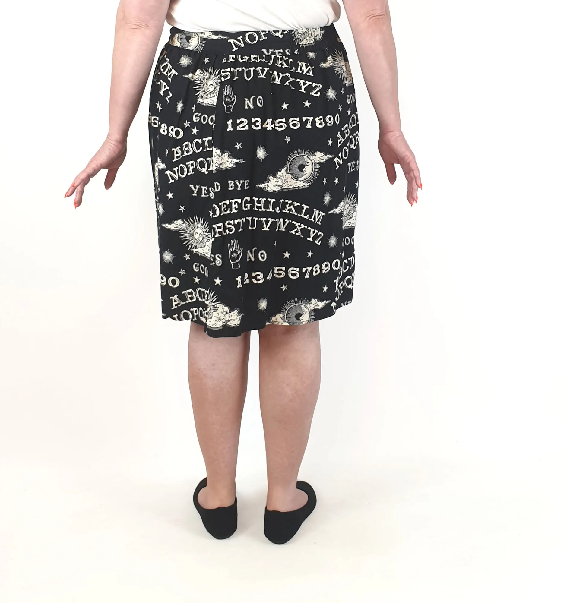 Folter black skirt with sun and moon print size 2X