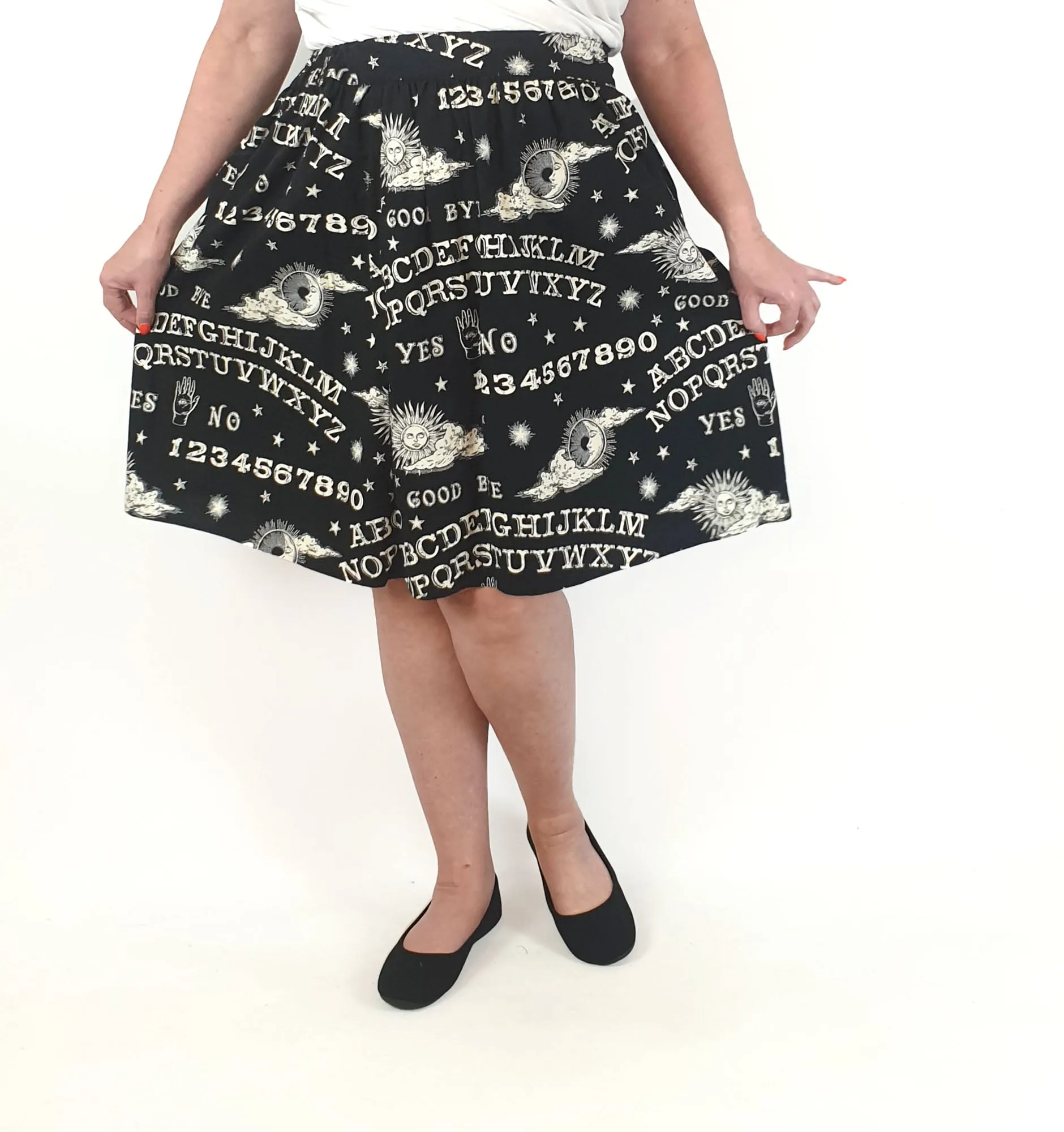 Folter black skirt with sun and moon print size 2X