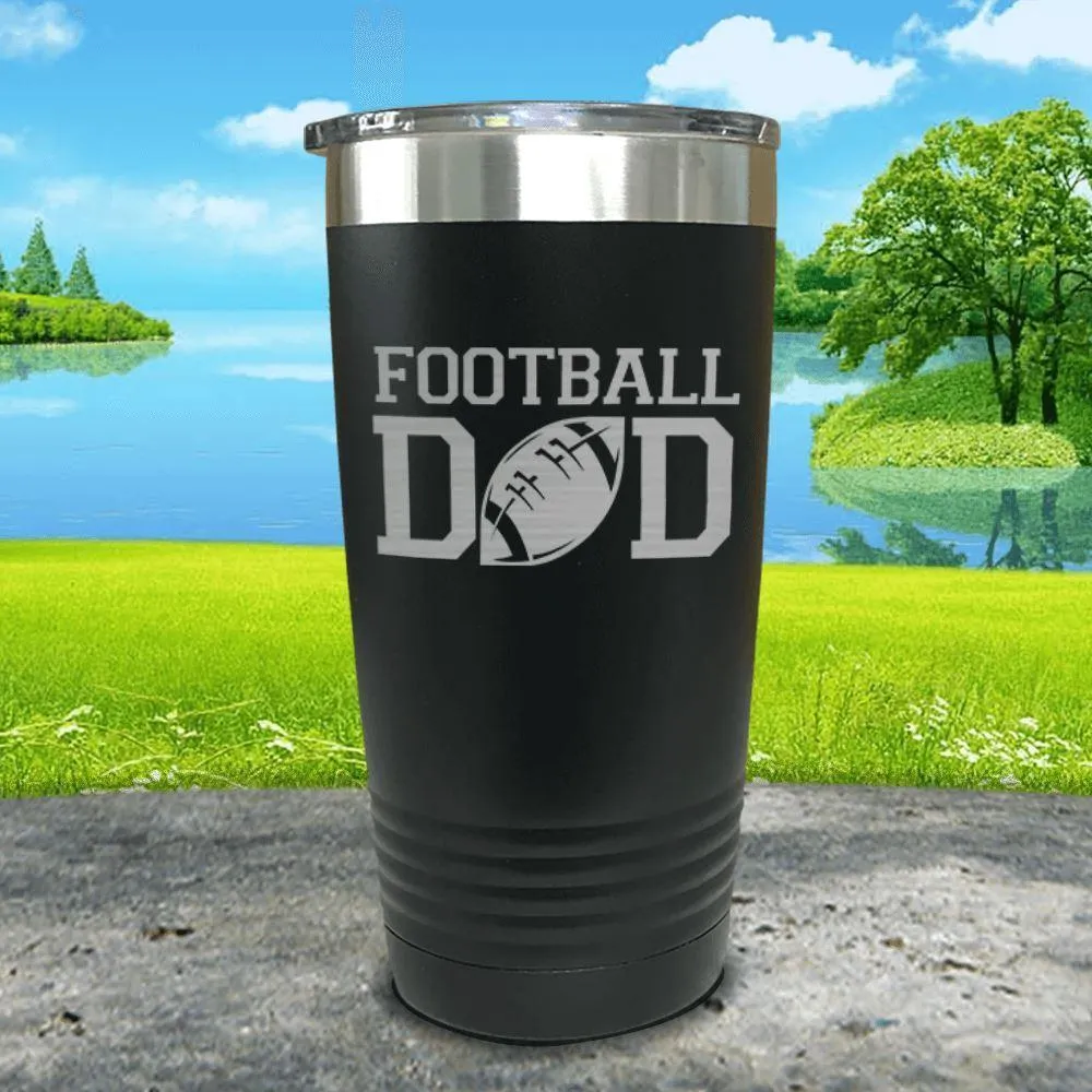 Football Dad Engraved Tumbler