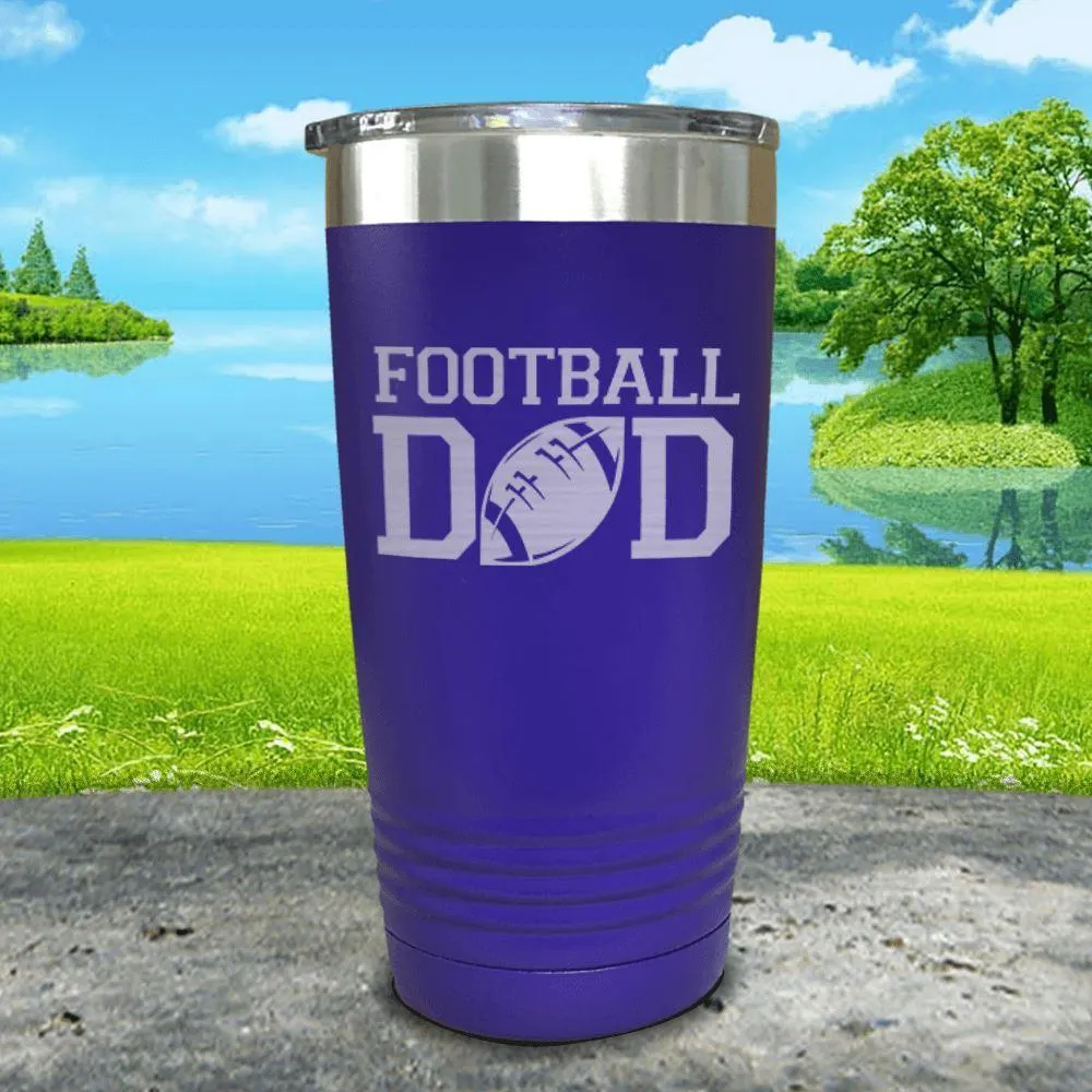 Football Dad Engraved Tumbler
