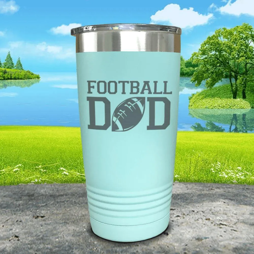 Football Dad Engraved Tumbler