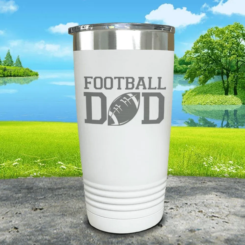 Football Dad Engraved Tumbler