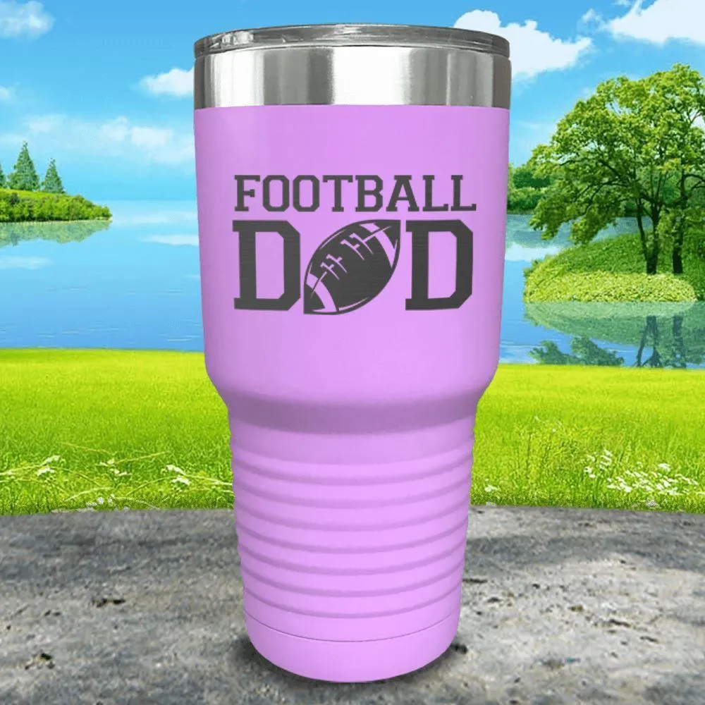 Football Dad Engraved Tumbler