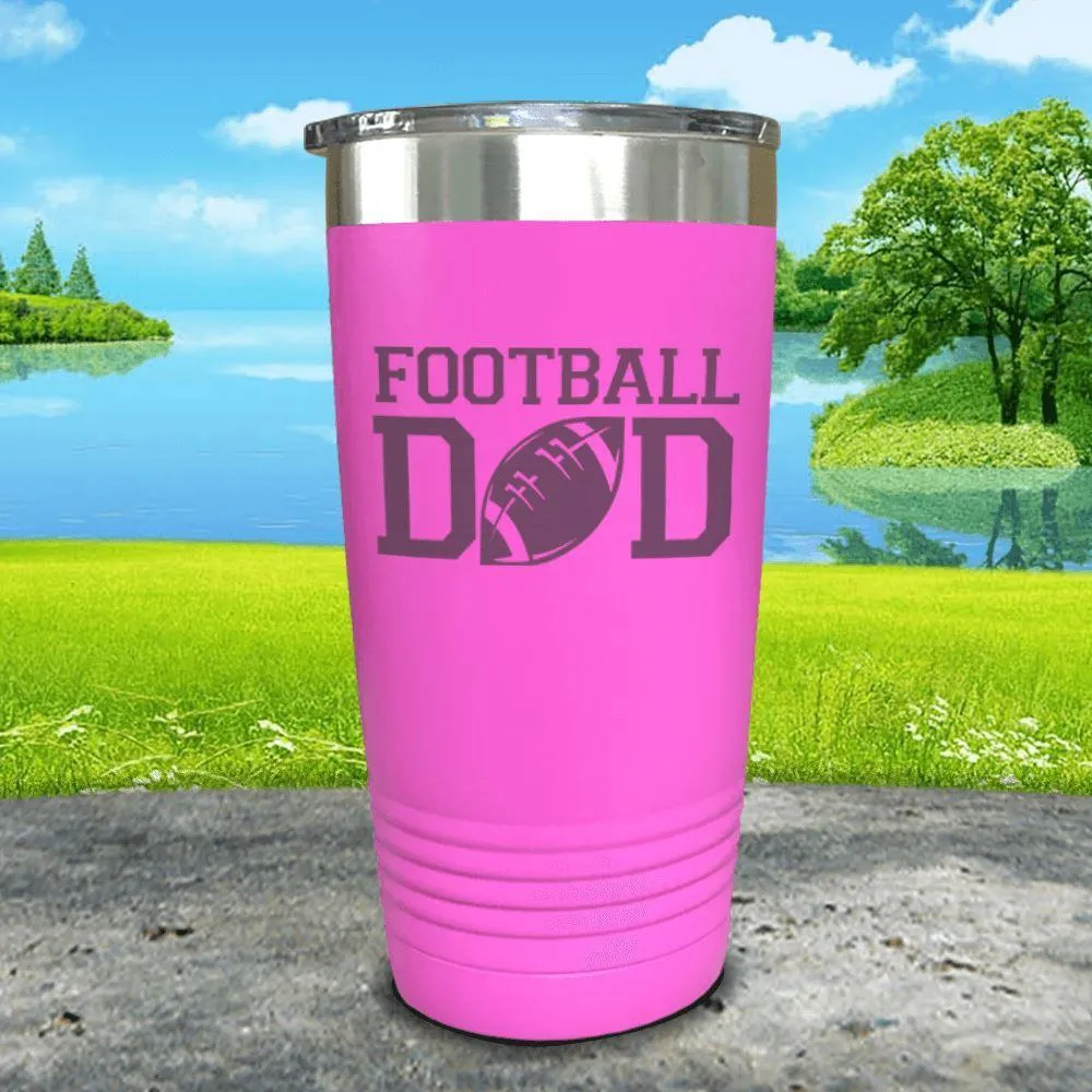 Football Dad Engraved Tumbler