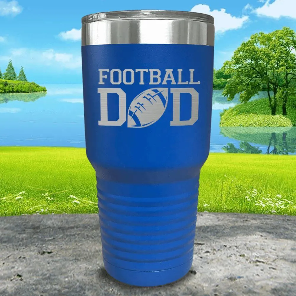 Football Dad Engraved Tumbler