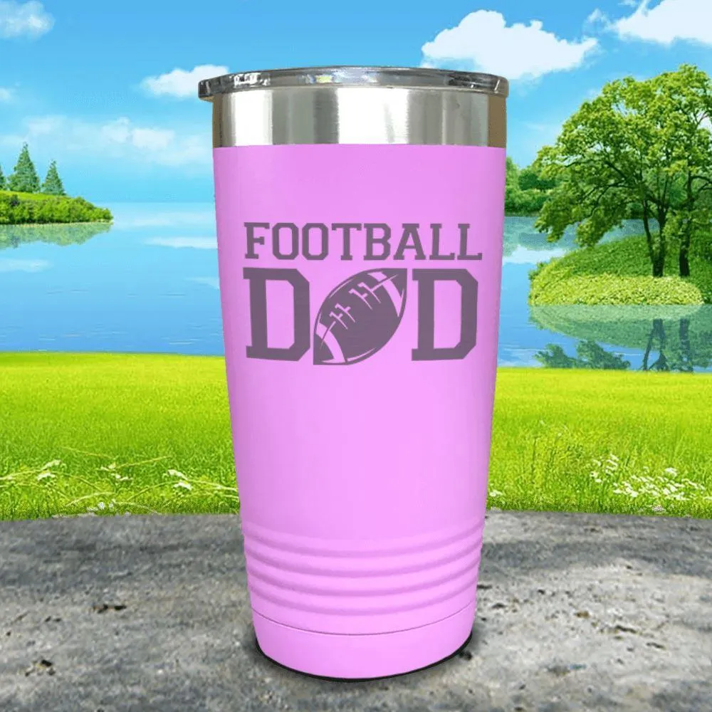 Football Dad Engraved Tumbler