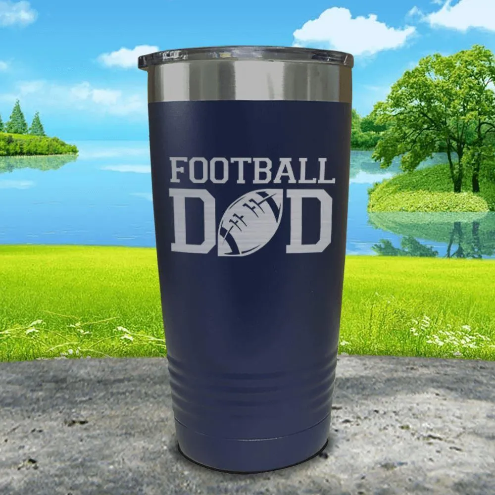 Football Dad Engraved Tumbler