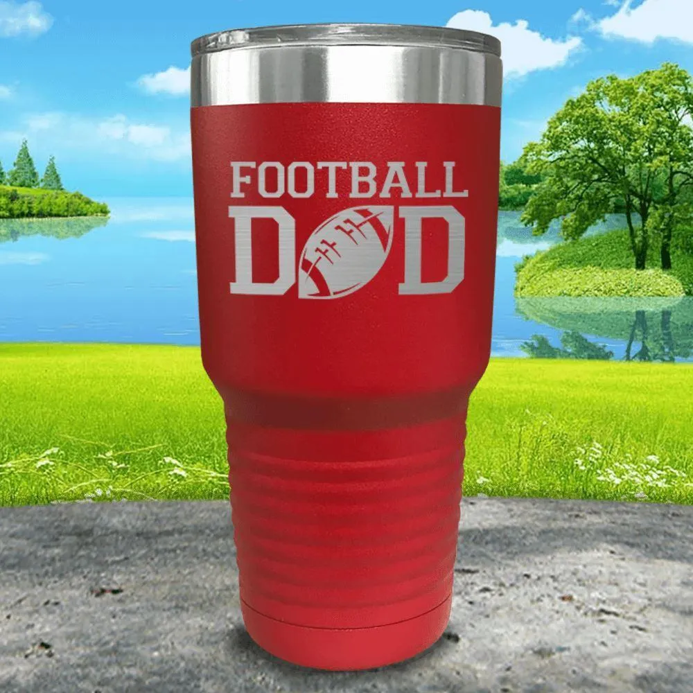 Football Dad Engraved Tumbler