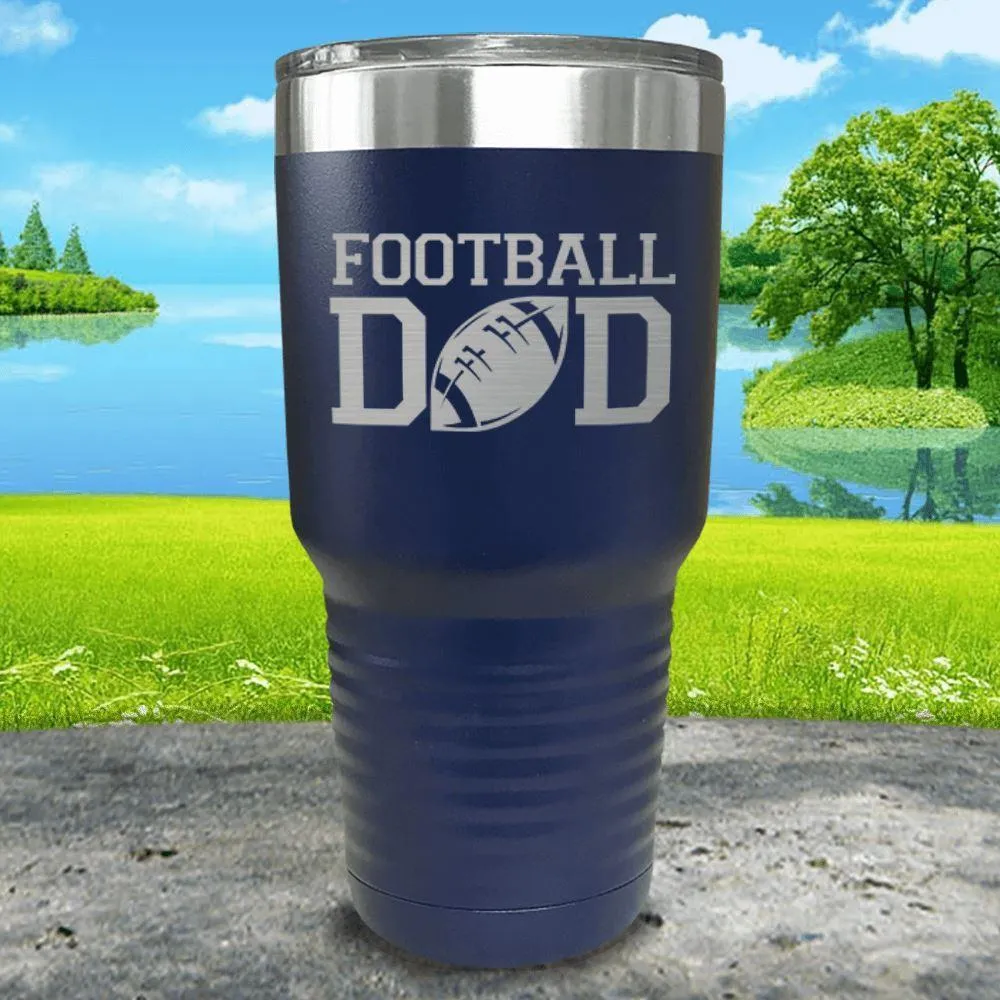 Football Dad Engraved Tumbler