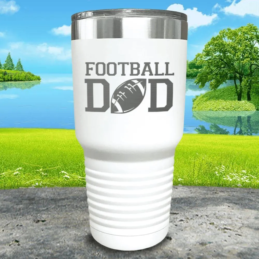 Football Dad Engraved Tumbler