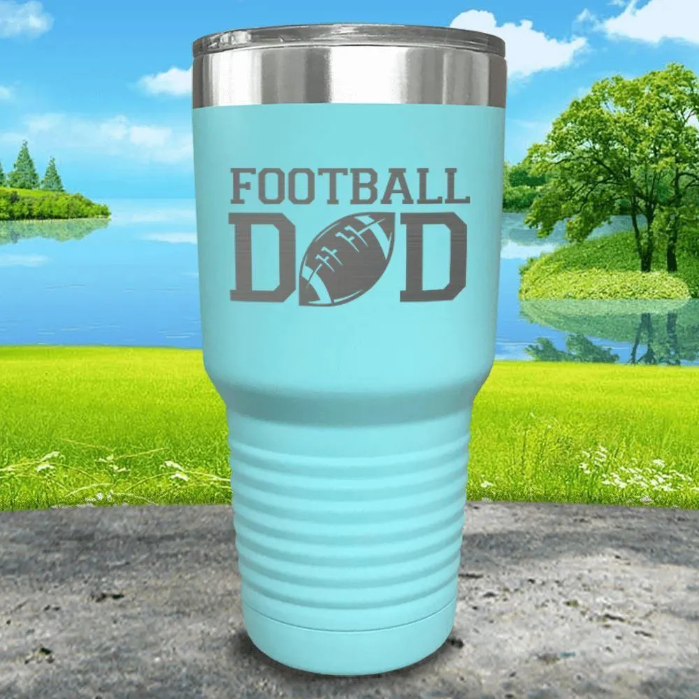 Football Dad Engraved Tumbler
