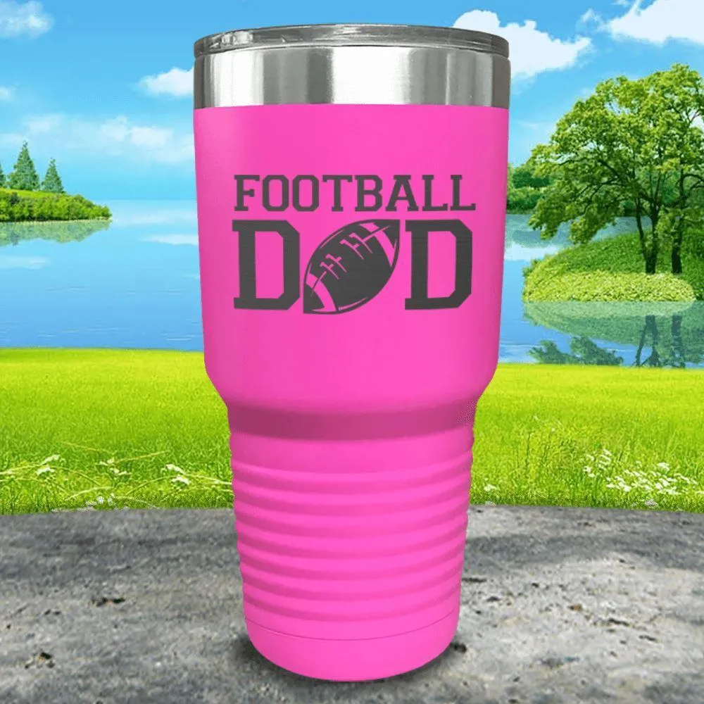 Football Dad Engraved Tumbler