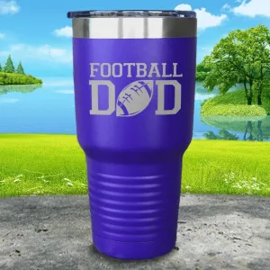 Football Dad Engraved Tumbler