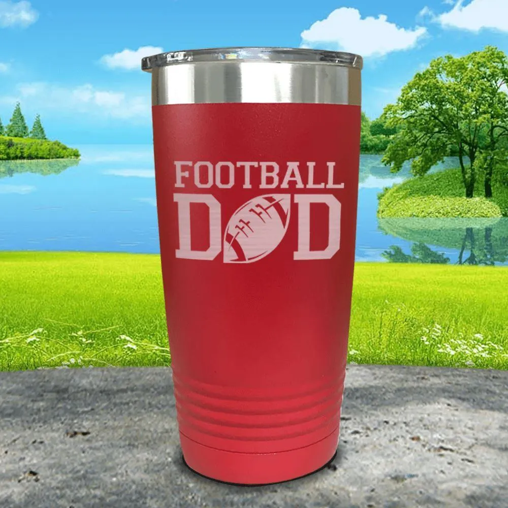 Football Dad Engraved Tumbler