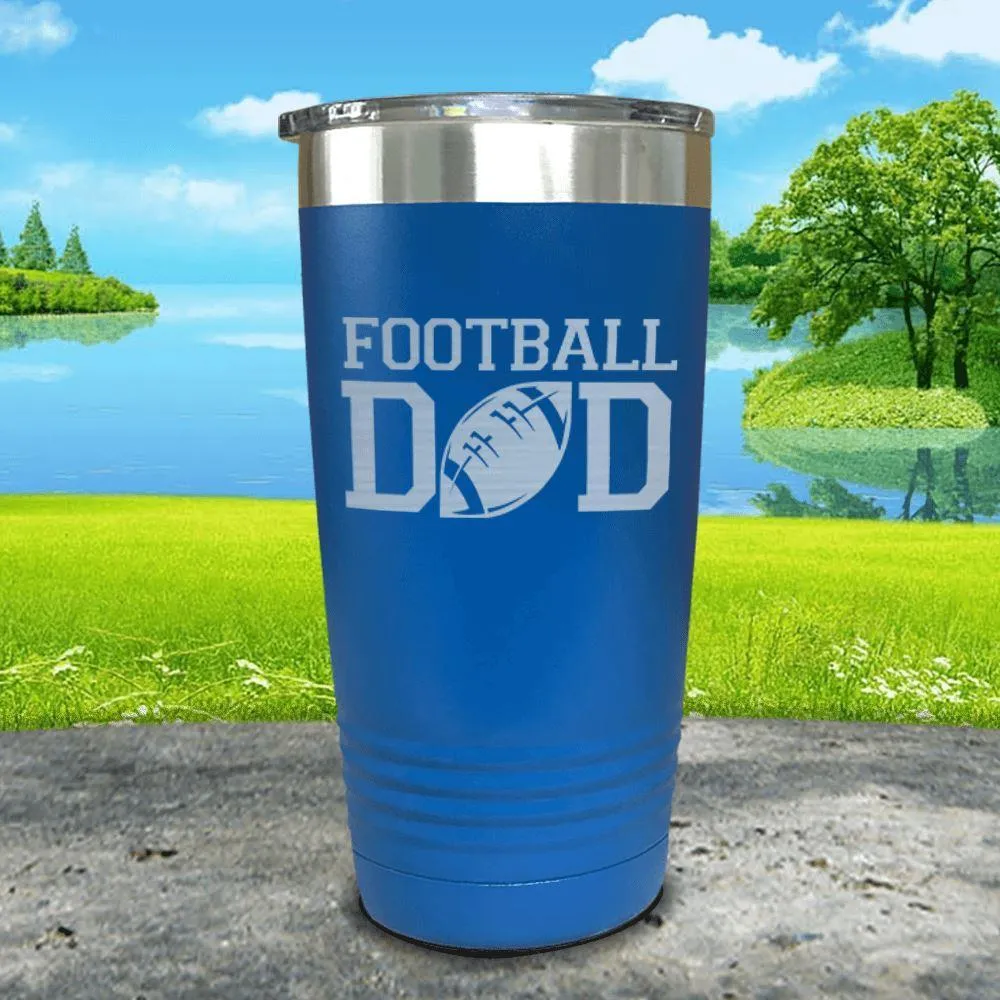 Football Dad Engraved Tumbler