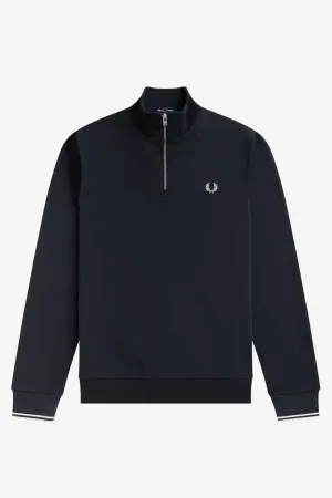 Fred Perry M1708 Half Zip Sweatshirt Navy