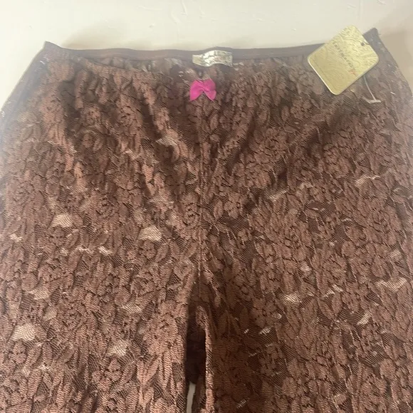 Free People All Day Lace Capris Brown / Shaved Chocolate  Small