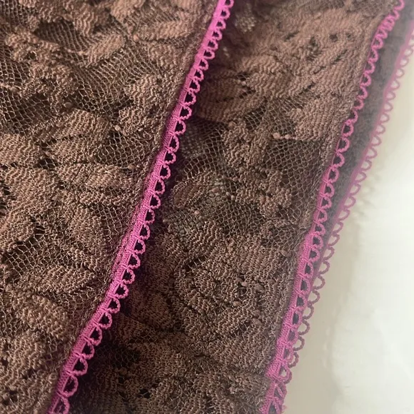 Free People All Day Lace Capris Brown / Shaved Chocolate  Small