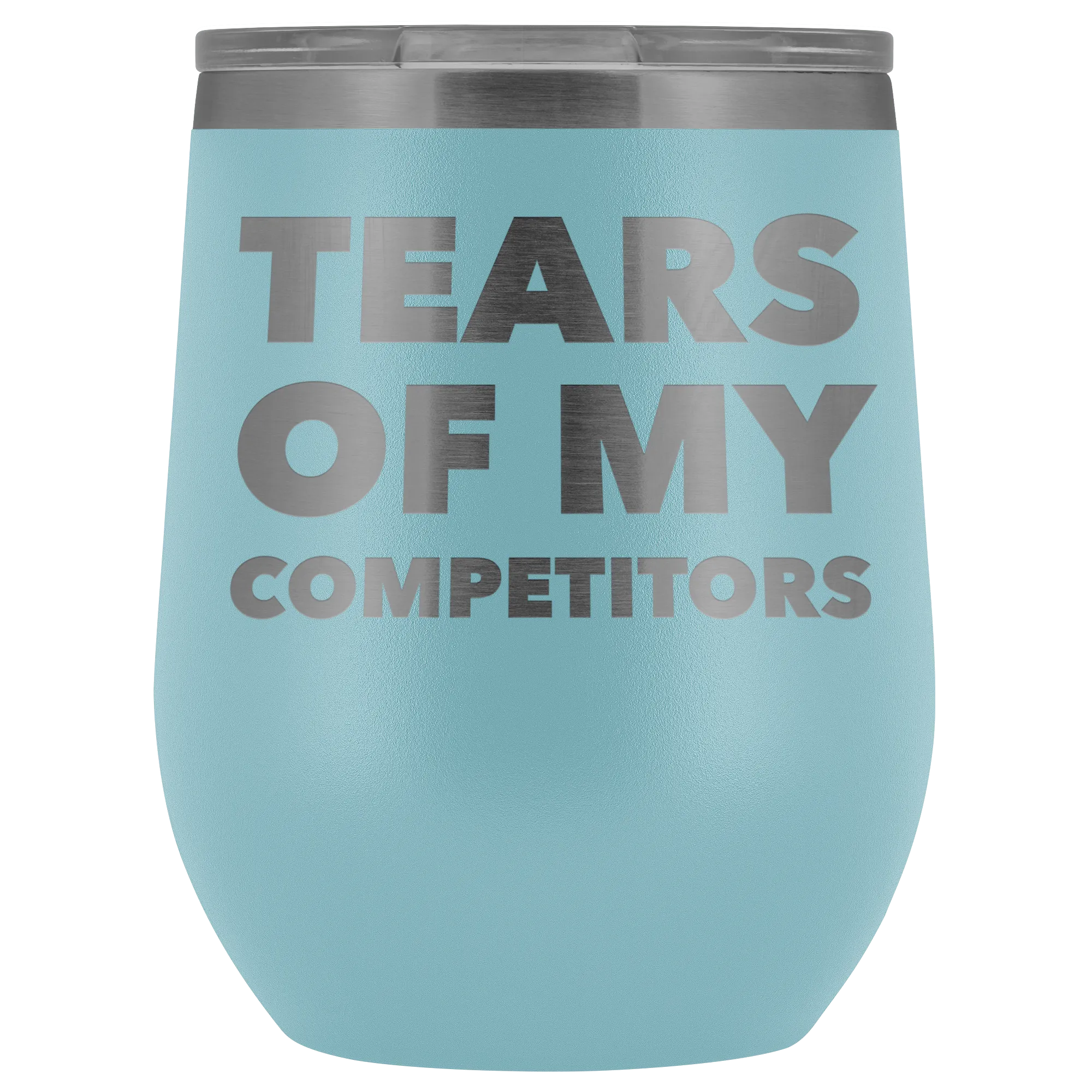 Funny Realtor Gift Weightlifting Sports Gifts Athlete Mug Tears of My Competitors Stemless Stainless Steel Insulated Wine Tumbler Cup BPA Free 12oz