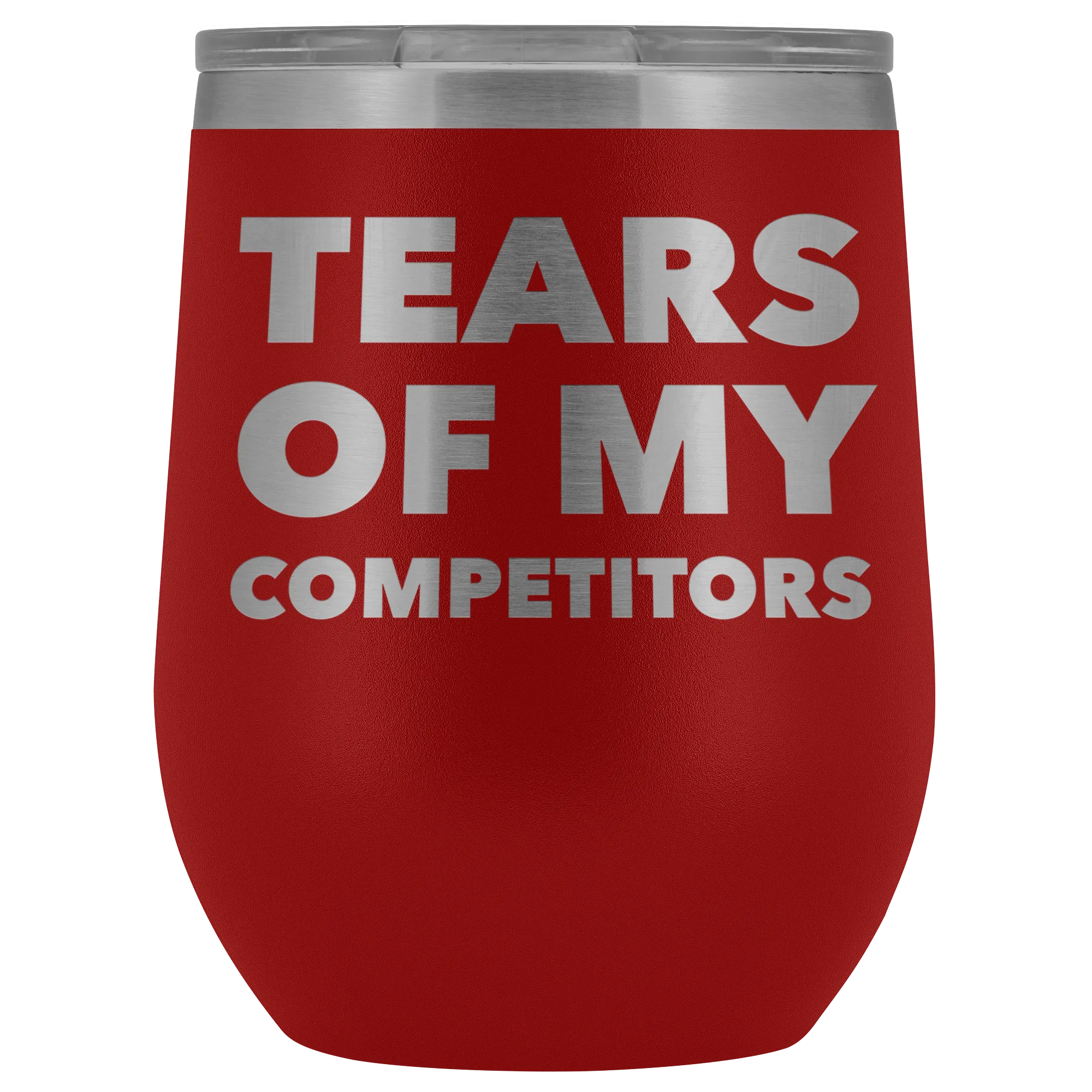 Funny Realtor Gift Weightlifting Sports Gifts Athlete Mug Tears of My Competitors Stemless Stainless Steel Insulated Wine Tumbler Cup BPA Free 12oz