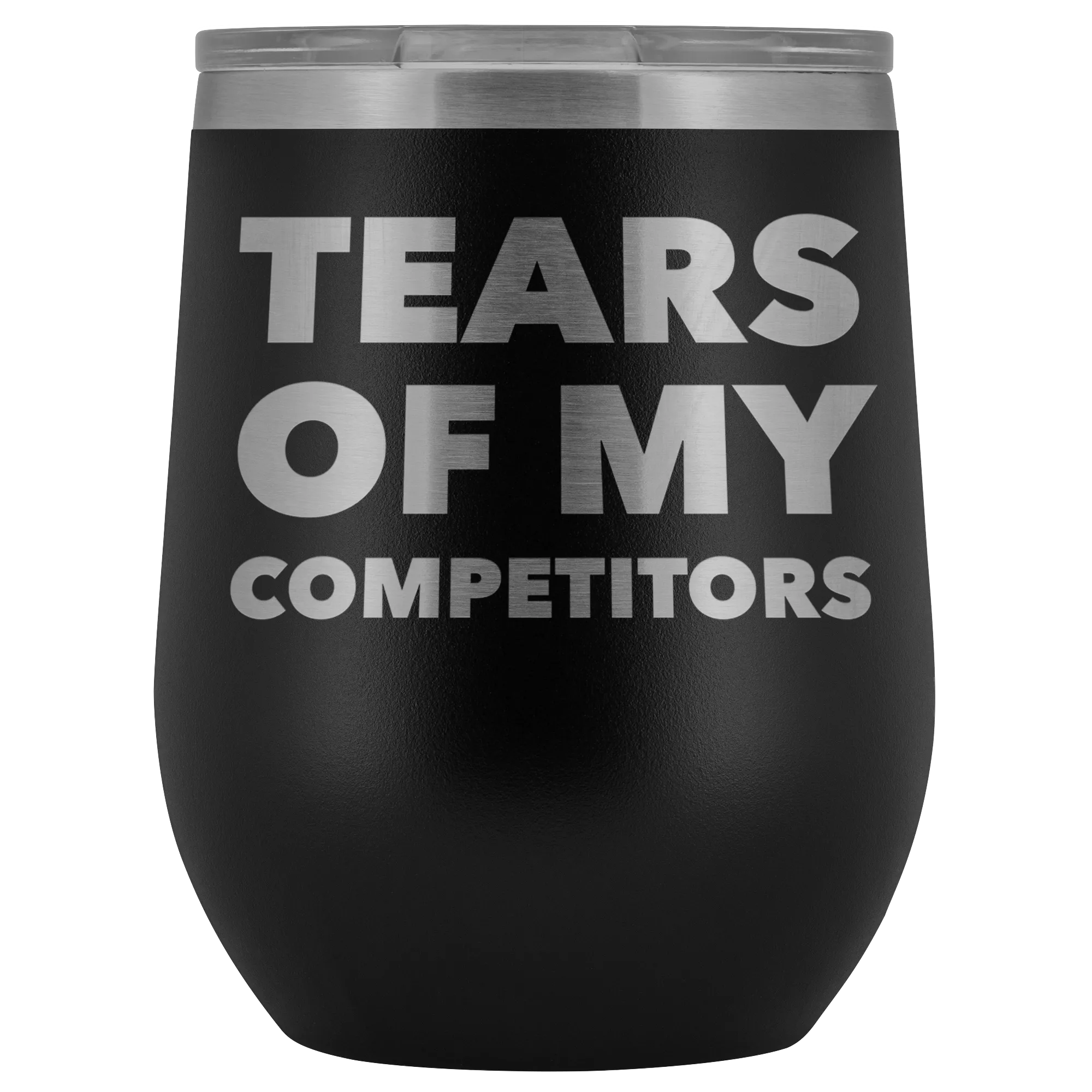 Funny Realtor Gift Weightlifting Sports Gifts Athlete Mug Tears of My Competitors Stemless Stainless Steel Insulated Wine Tumbler Cup BPA Free 12oz