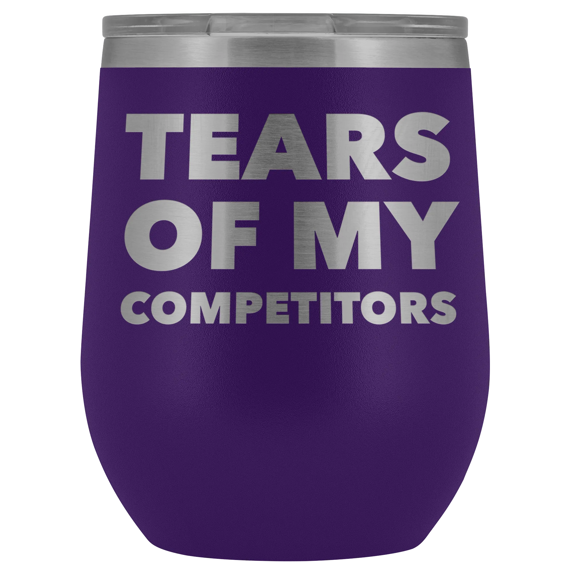 Funny Realtor Gift Weightlifting Sports Gifts Athlete Mug Tears of My Competitors Stemless Stainless Steel Insulated Wine Tumbler Cup BPA Free 12oz