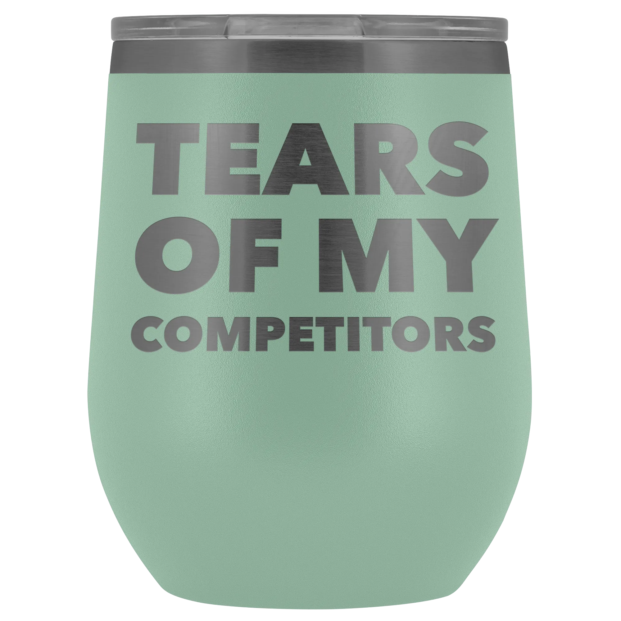 Funny Realtor Gift Weightlifting Sports Gifts Athlete Mug Tears of My Competitors Stemless Stainless Steel Insulated Wine Tumbler Cup BPA Free 12oz