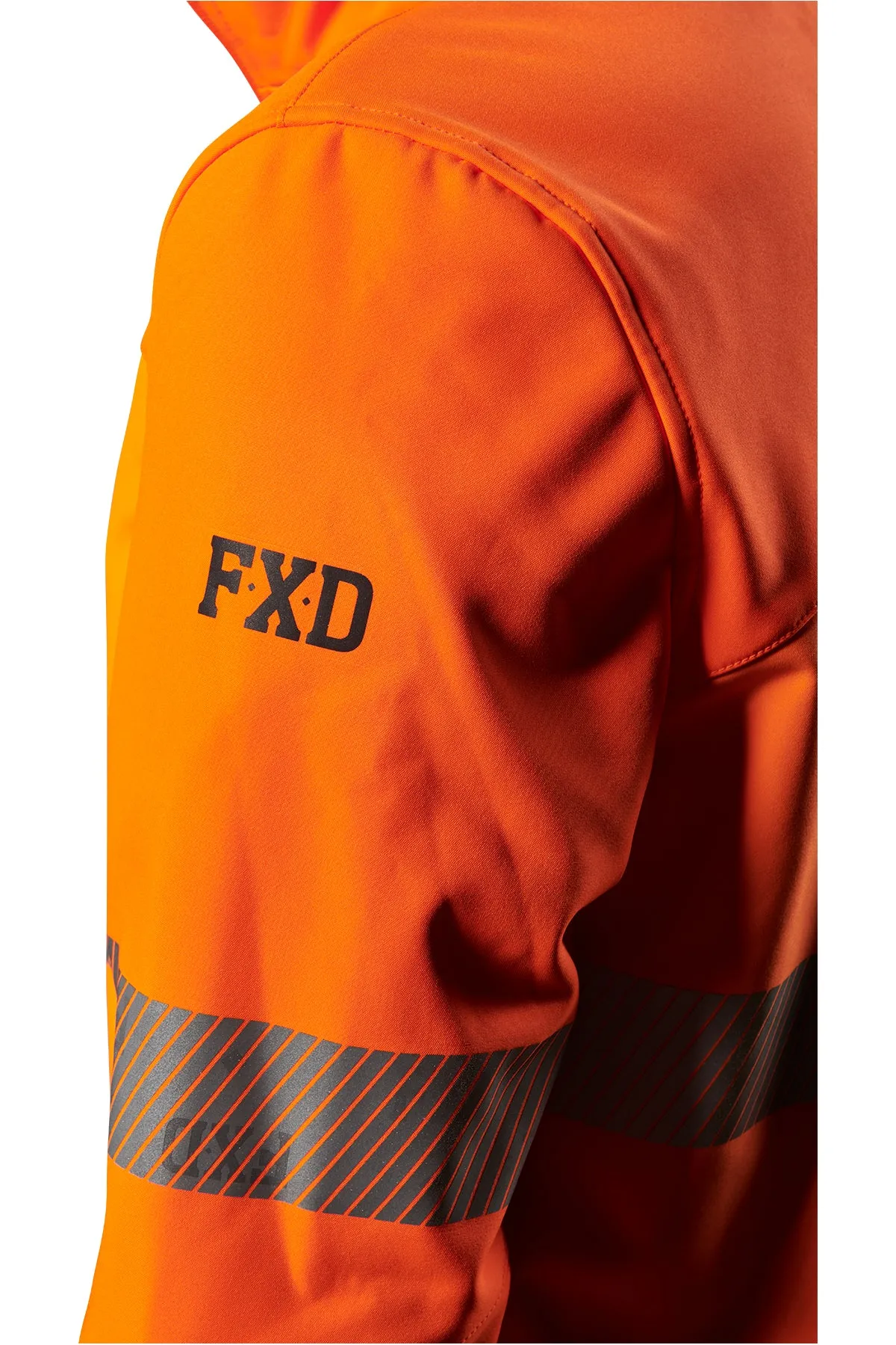 FXD Men's WO-3T Softshell Taped Jacket - Orange/Navy