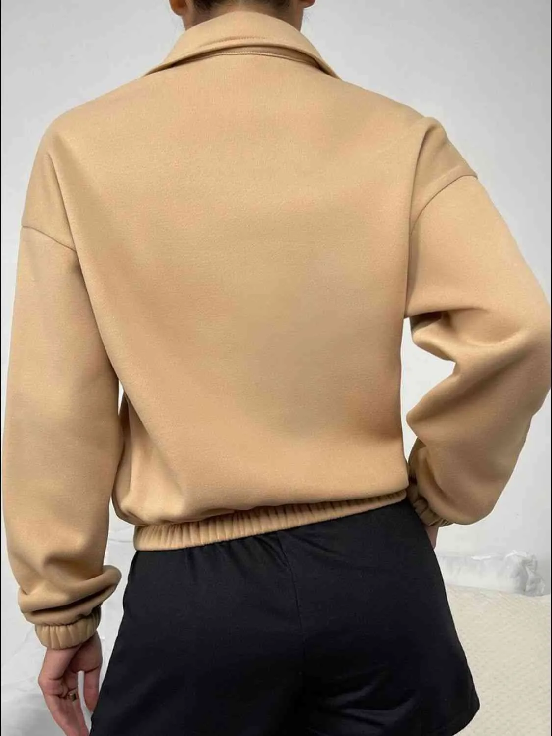 Gabriel Half-Zip Dropped Shoulder Sweatshirt