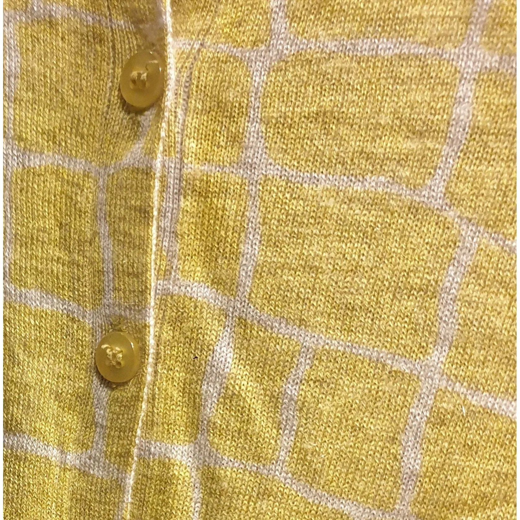 Gorman yellow and cream giraffe style print cardigan size 10 (tiny fit, best fits size 6)