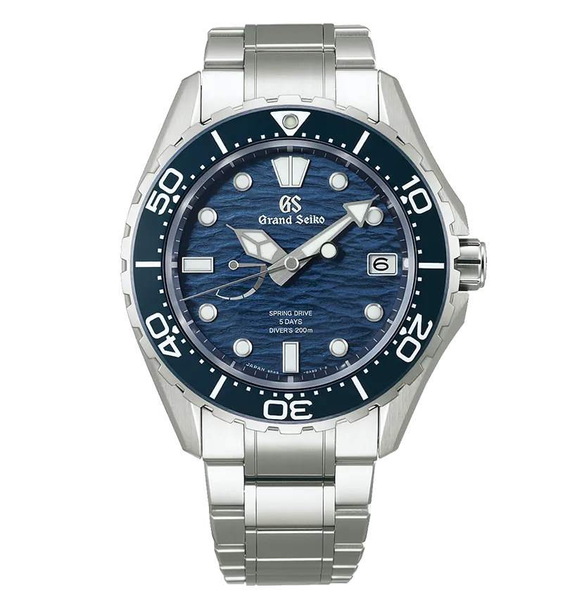 Grand Seiko Evolution 9 Watch with Blue Ushio Dial, 43.8mm