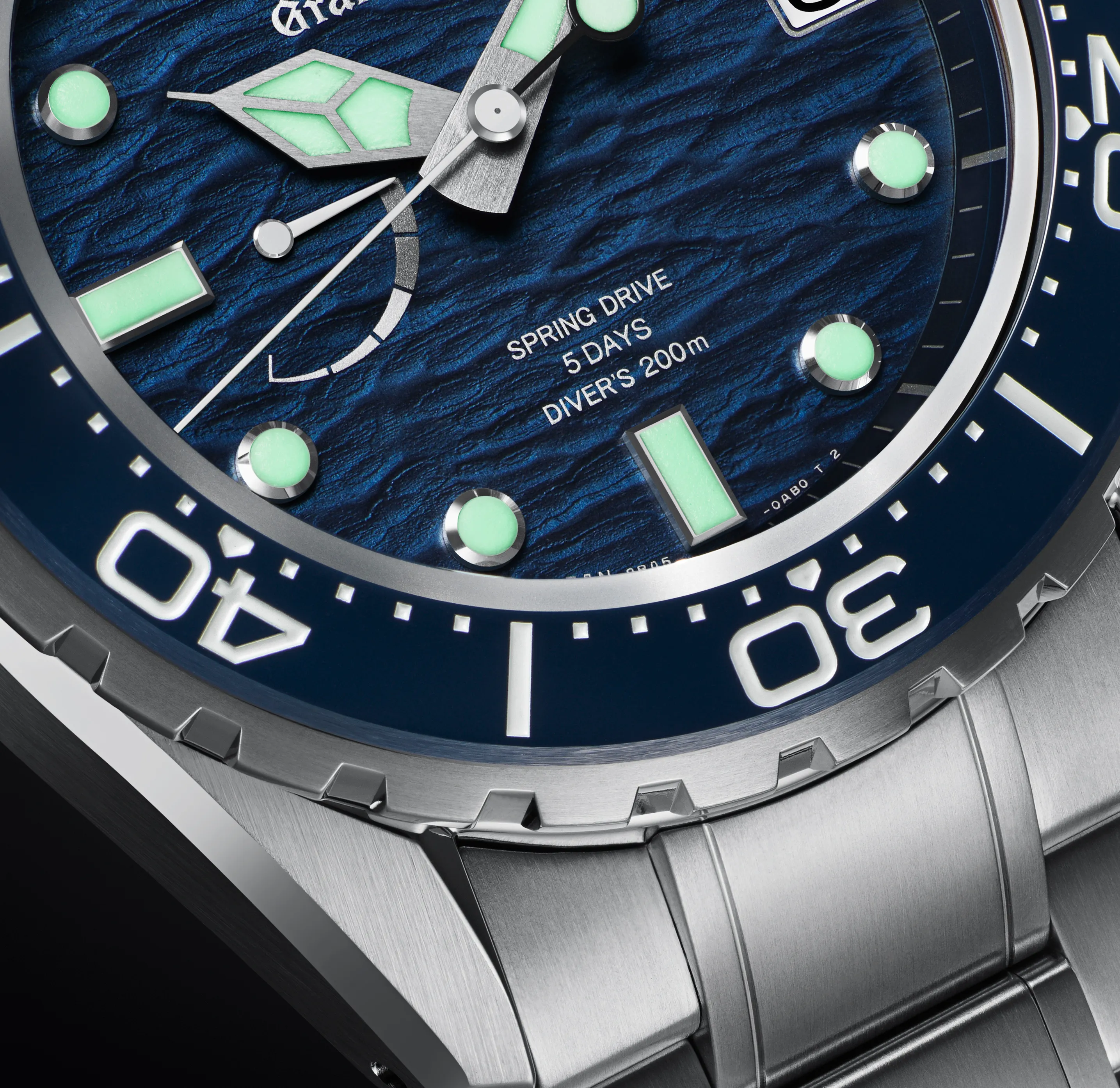Grand Seiko Evolution 9 Watch with Blue Ushio Dial, 43.8mm