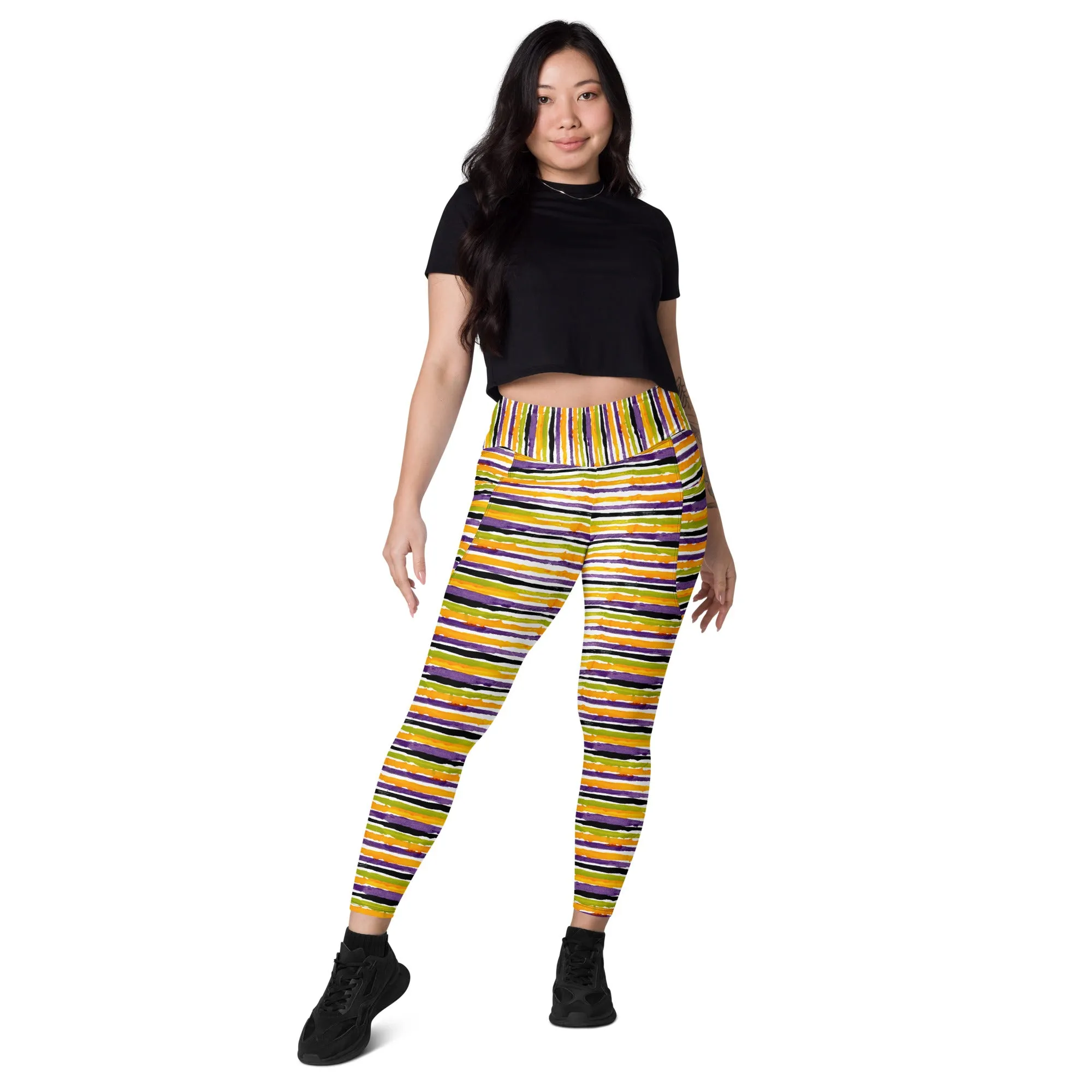 Gravedigger Stripe Leggings with pockets