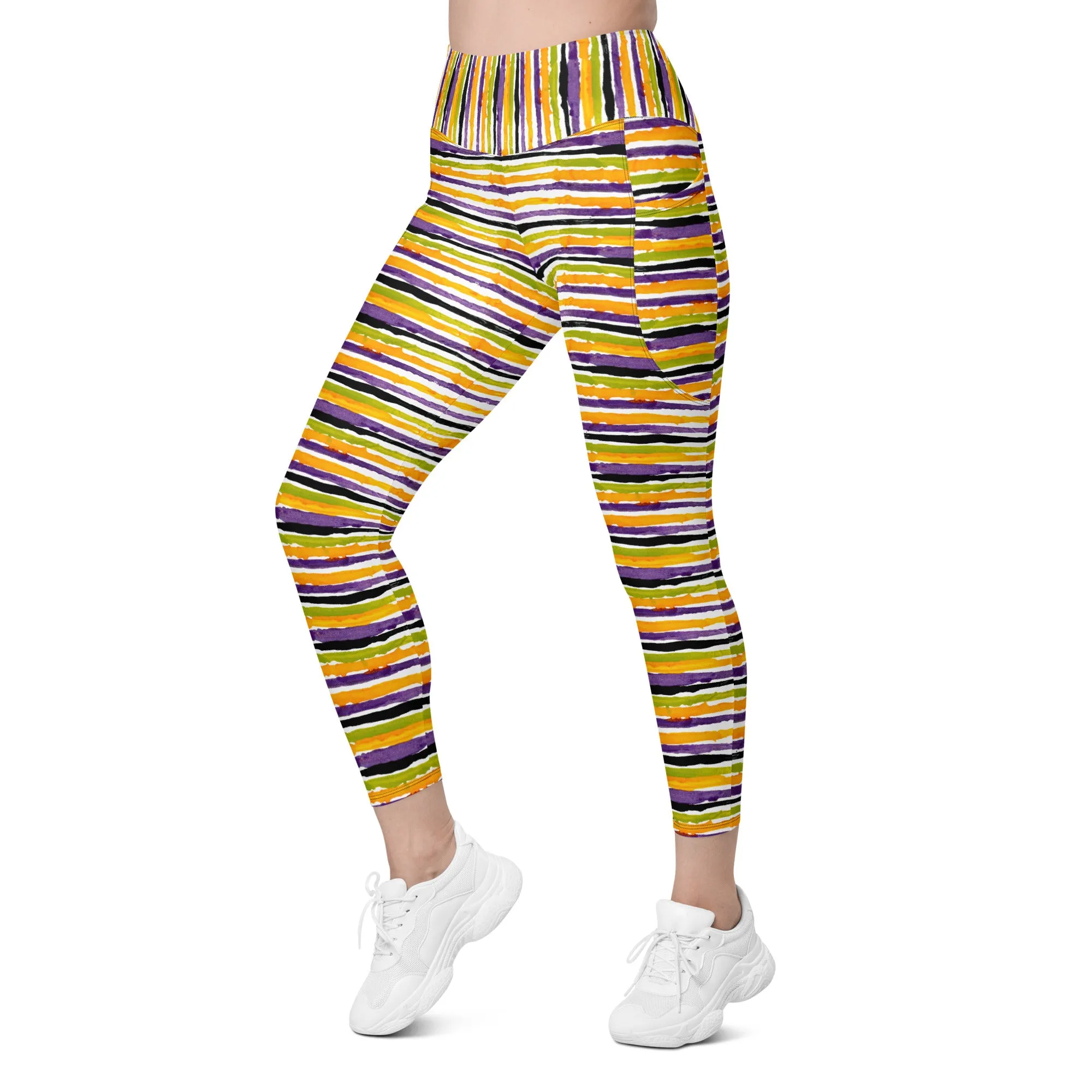 Gravedigger Stripe Leggings with pockets