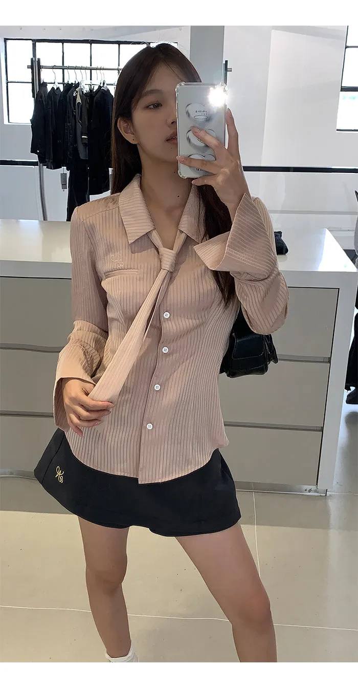gray high waist skirt